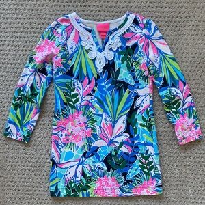Lilly Pulitzer girls long sleeve dress, size S/4-5.